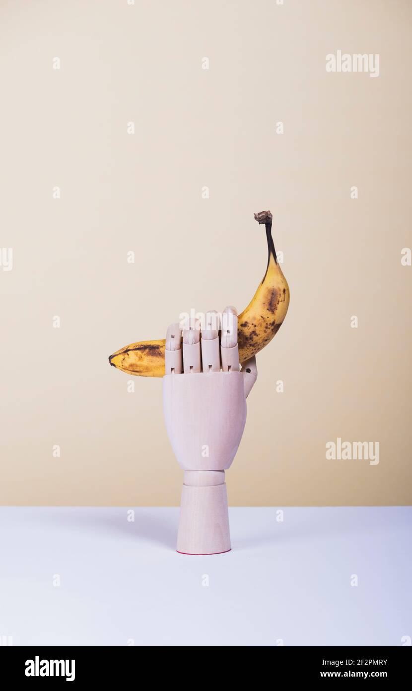 Banana marcio Foto Stock