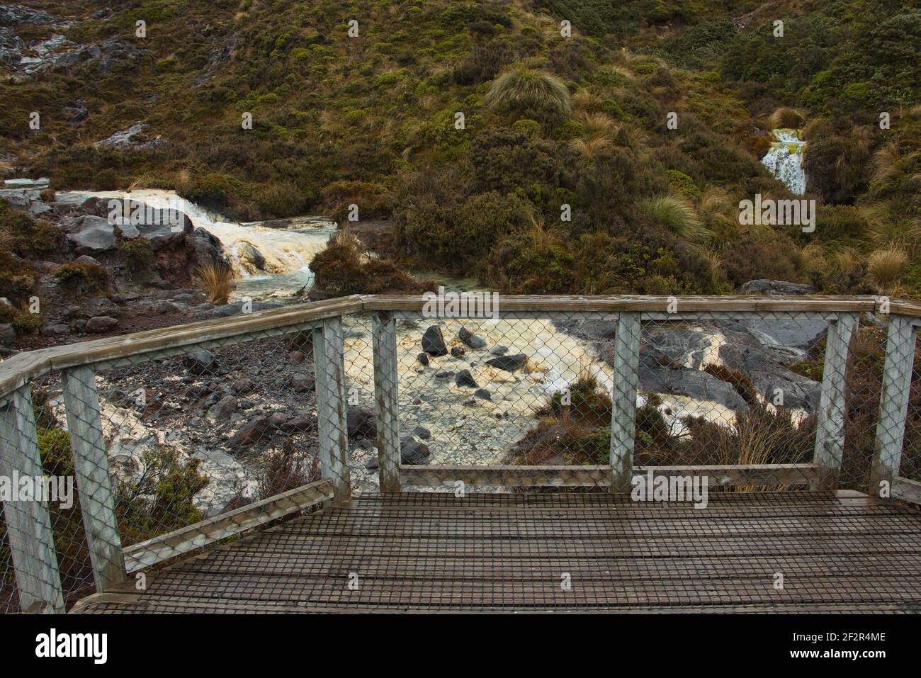 Rapide di Silica nel Parco Nazionale di Tongariro, nella Regione di Manawatu-Wanganui, sull'Isola del Nord Della Nuova Zelanda Foto Stock