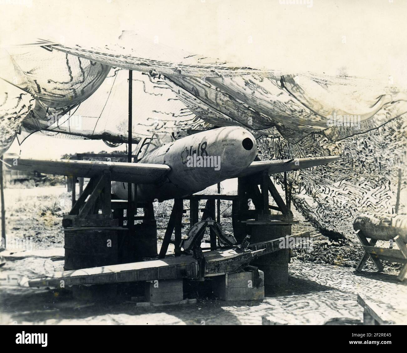 WW2 WWII JAPANESE SUICIDE ROCKET BOMB Yokosuka MXY-7 Ohka - Fool Bomb Foto Stock
