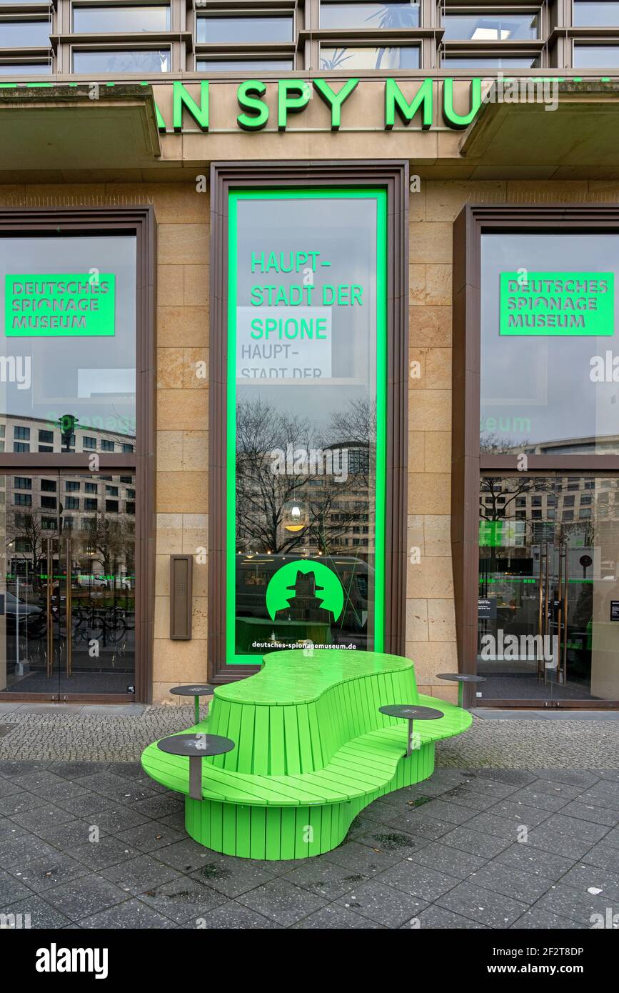 il museo della spia a potsdamer platz a berlino Foto Stock