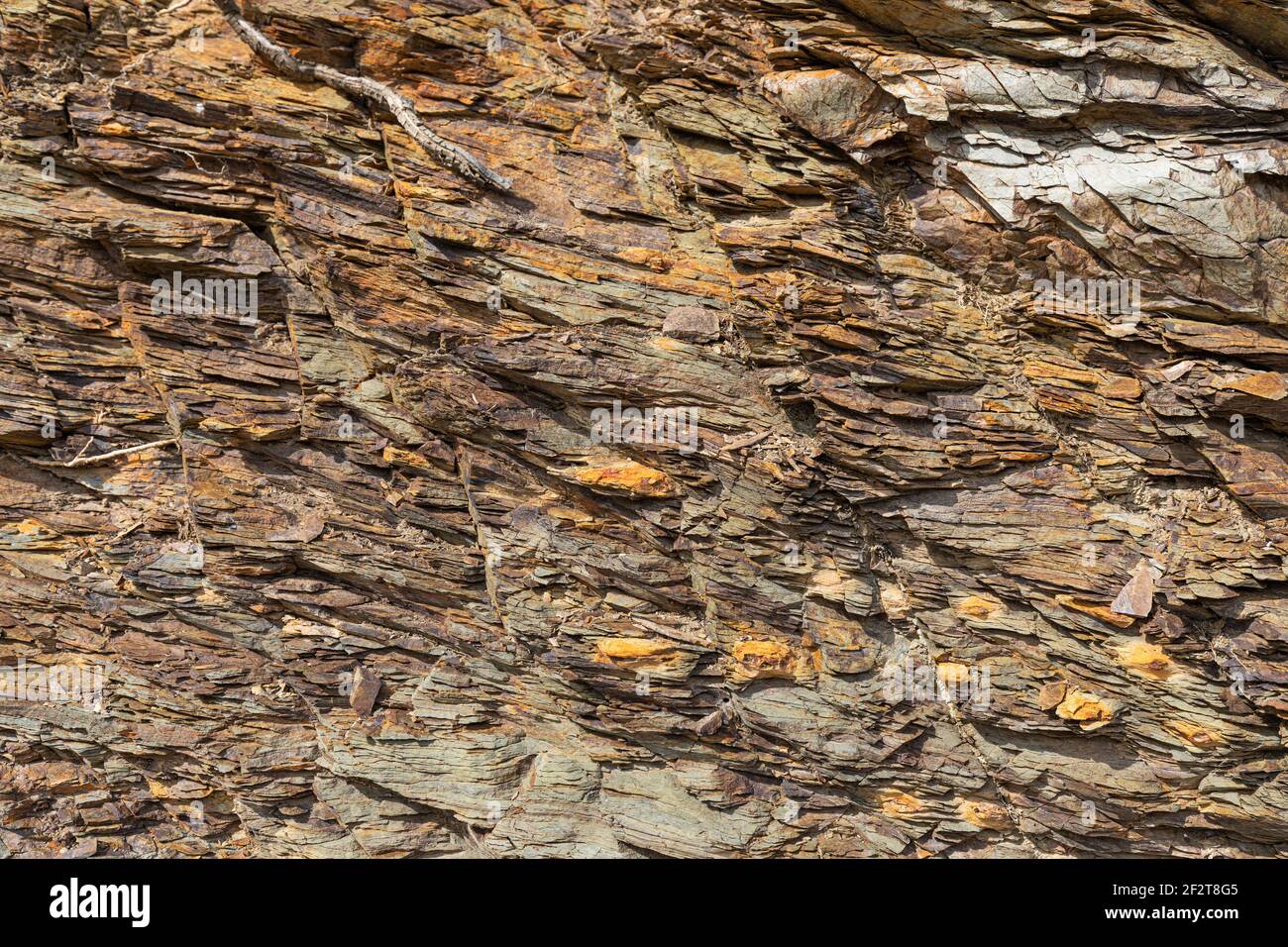 Struttura naturale in pietra vulcanica. Texture rock e sfondo. Foto Stock
