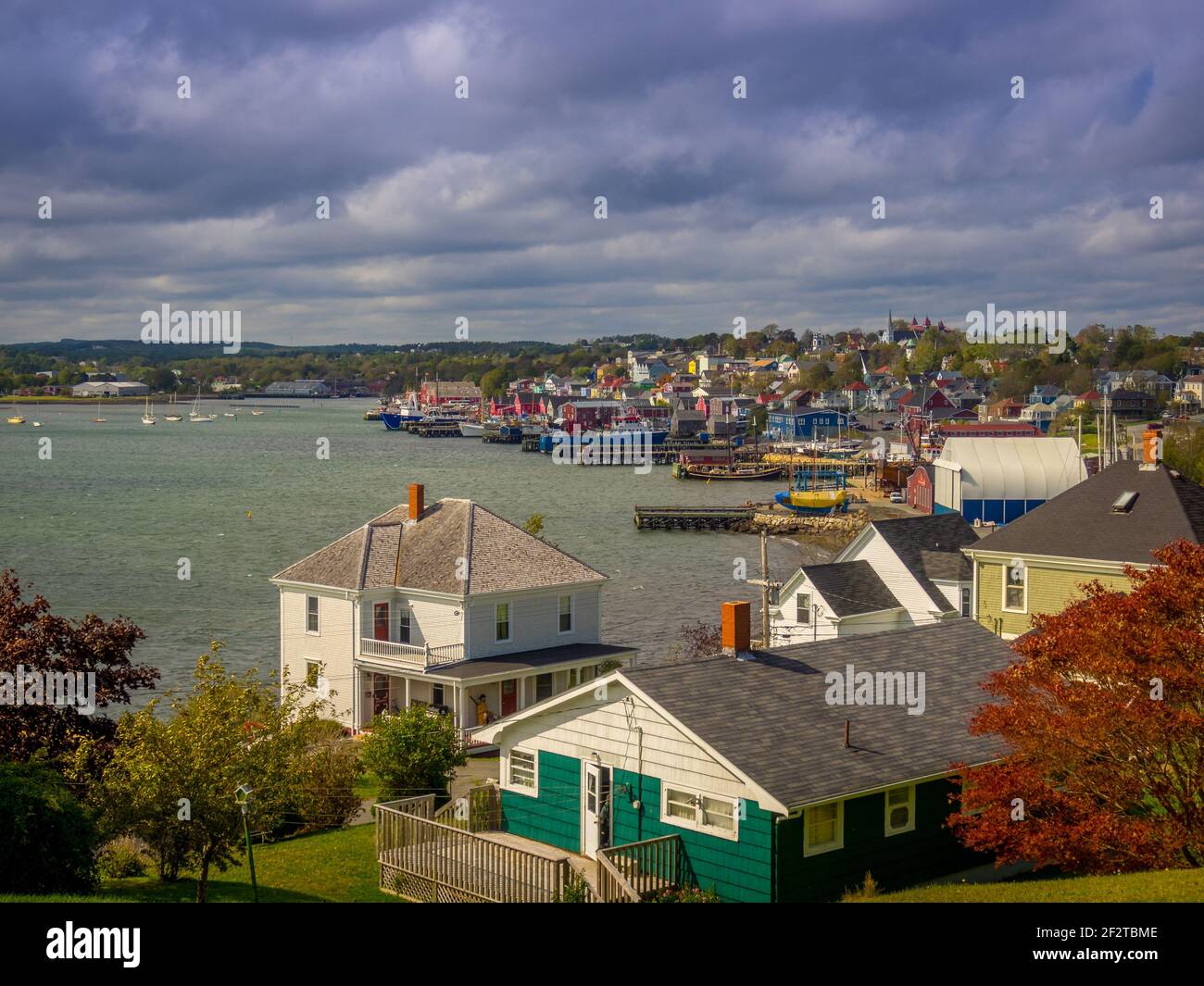 Il porto di Lunenburg è un sito patrimonio dell'umanità in Nuova Scozia Foto Stock