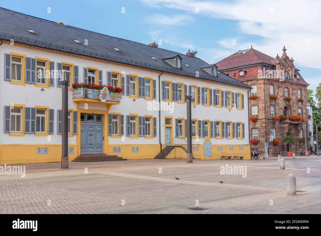 Casa storica vicino alla cattedrale di Speyer, Germania Foto Stock