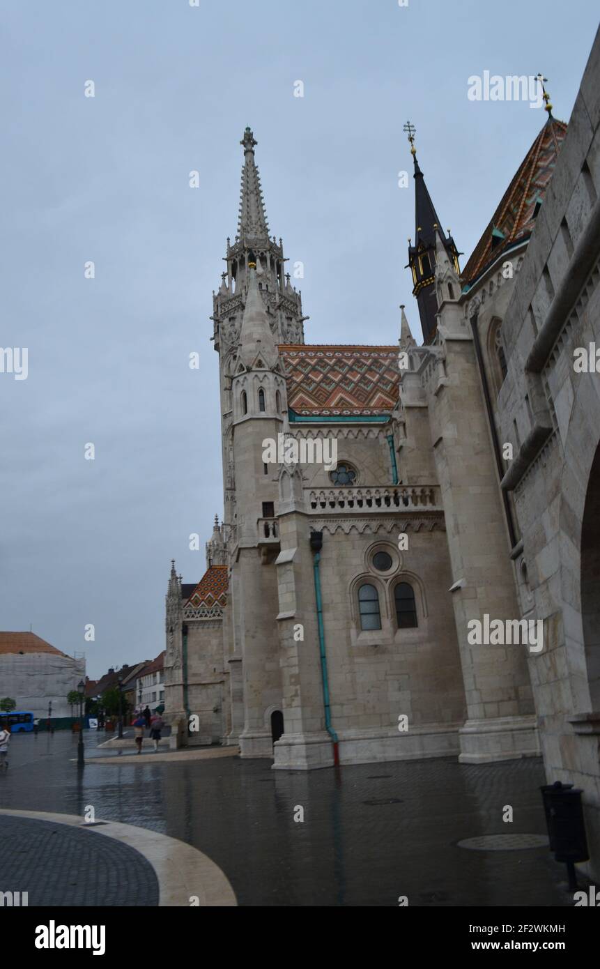 Affreschi della Basilica di Esztergom, Budapest, Ungheria Foto Stock