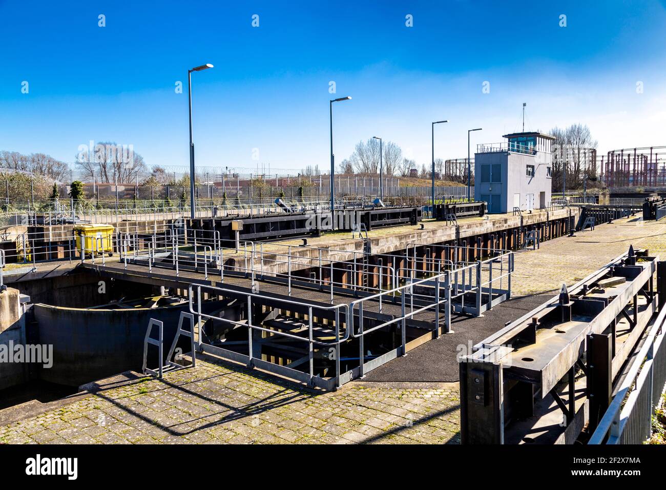 Blocco di tre mulini sul canale di Prescott Foto Stock