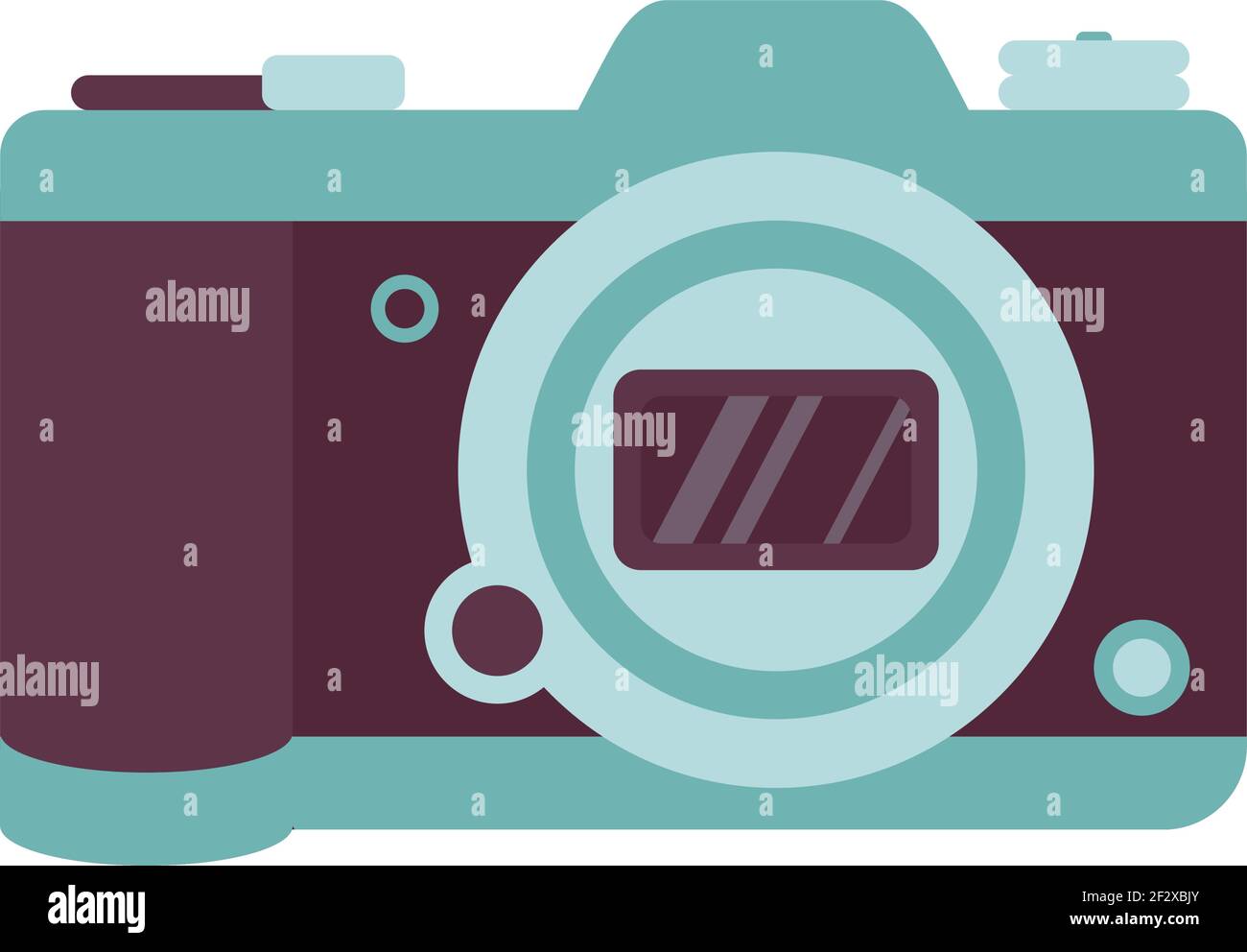 Icona della fotocamera luminosa e alla moda Illustrazione Vettoriale