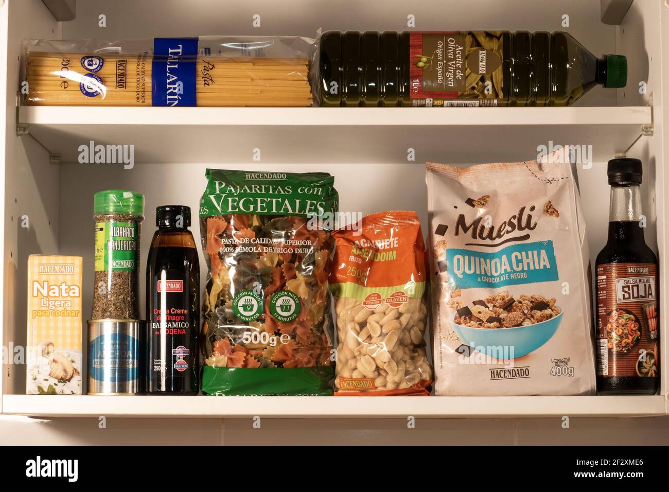 Mercadona supermercato prodotti proprio marchio Foto Stock