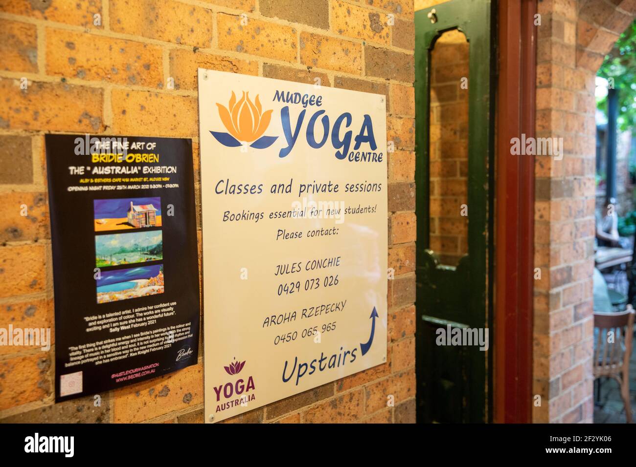 Lezioni di yoga e lezioni private a Mudgee, nuovo Galles del Sud, Australia Foto Stock