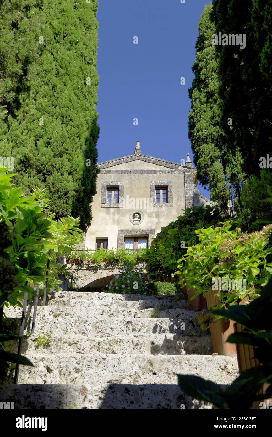 Belle impressioni della città vecchia in Toscana, italia. Foto Stock