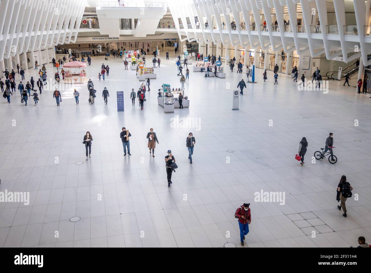 L'occhio al Westfield World Trade Center, la parte inferiore di Manhattan, New York, Stati Uniti d'America Foto Stock