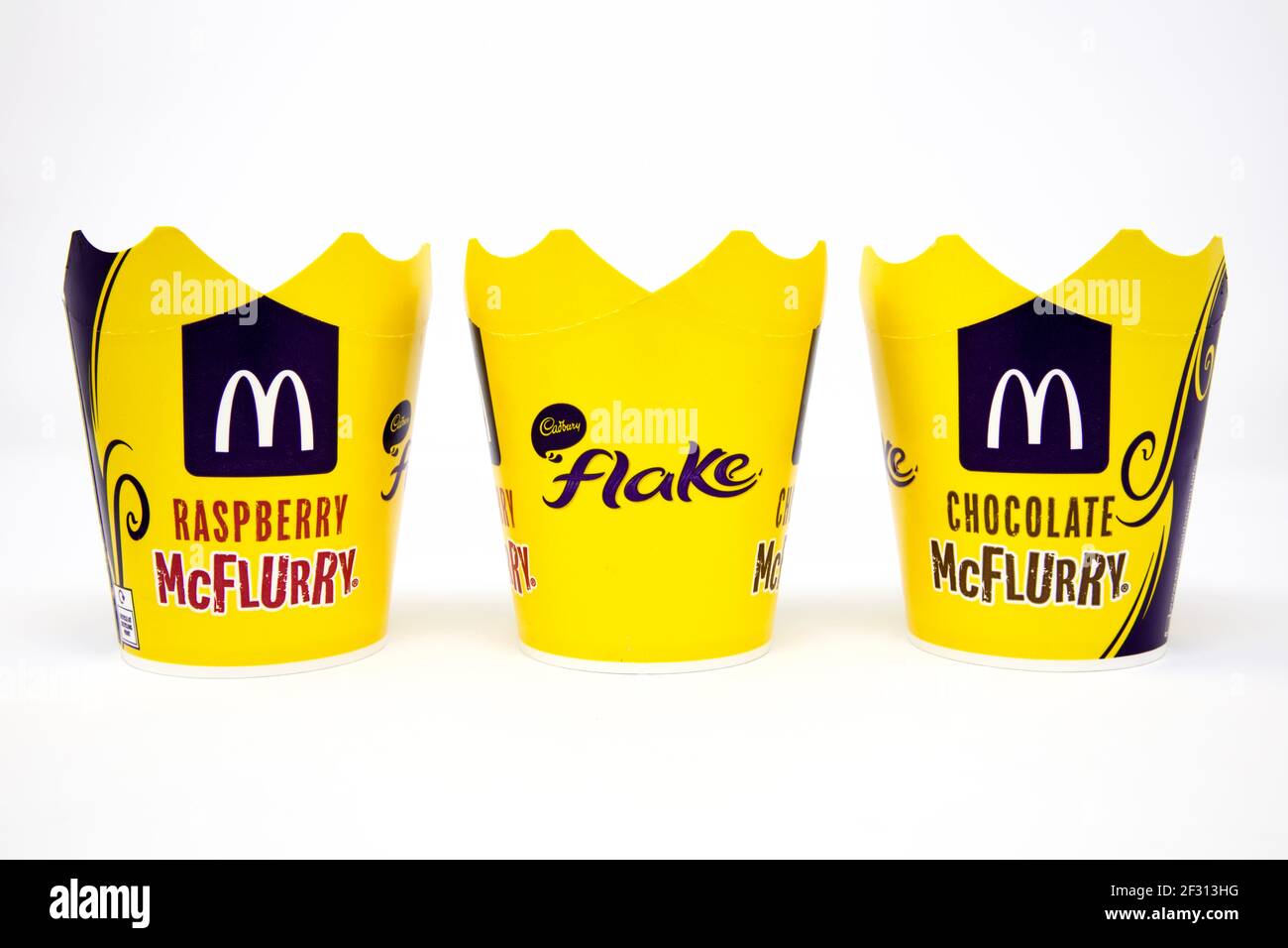 Il flake McFlurry di Cadbury, un McDonald’s. Foto Stock