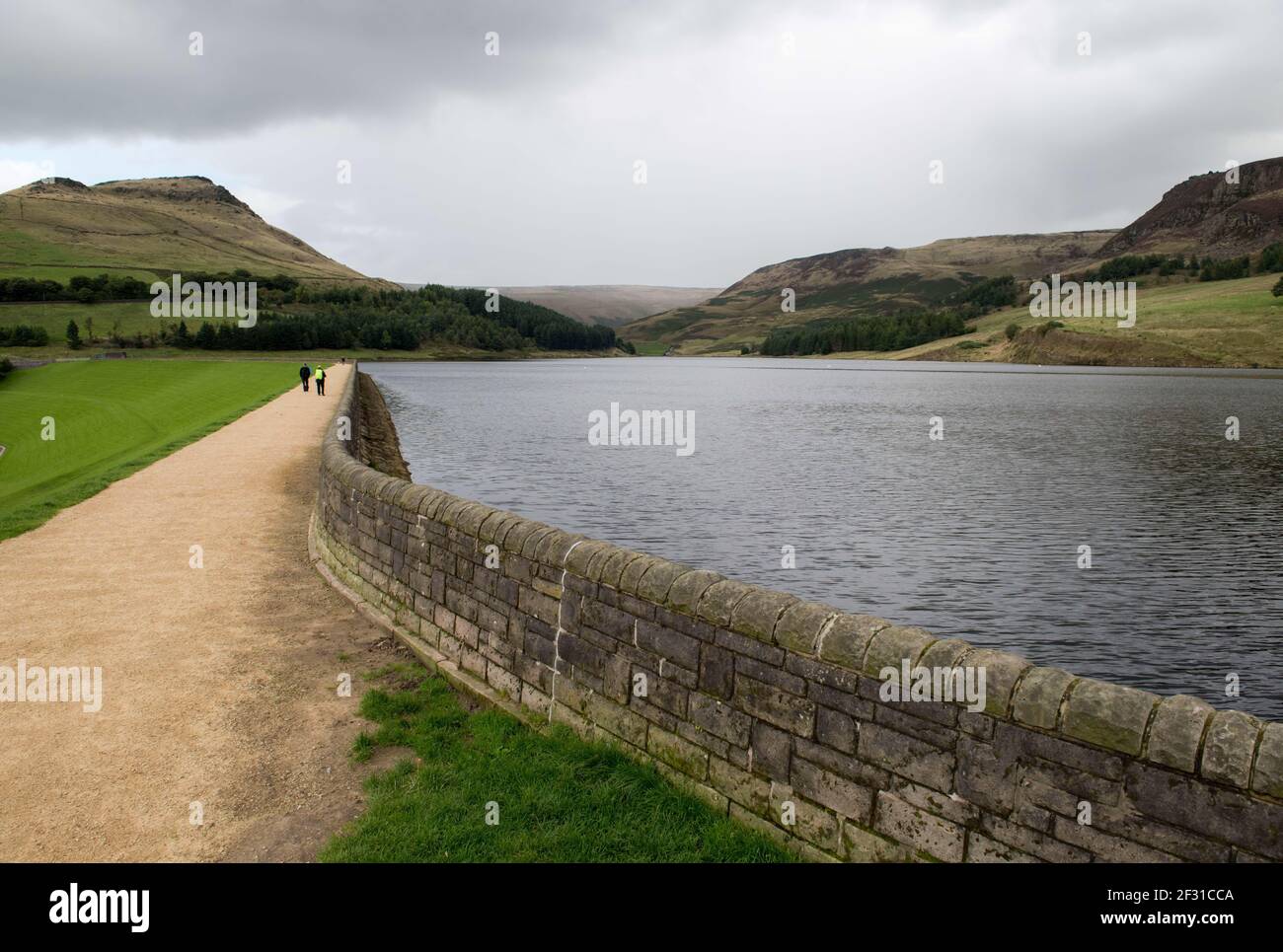 Lago artificiale di Dovestone, Greenfield. Foto Stock