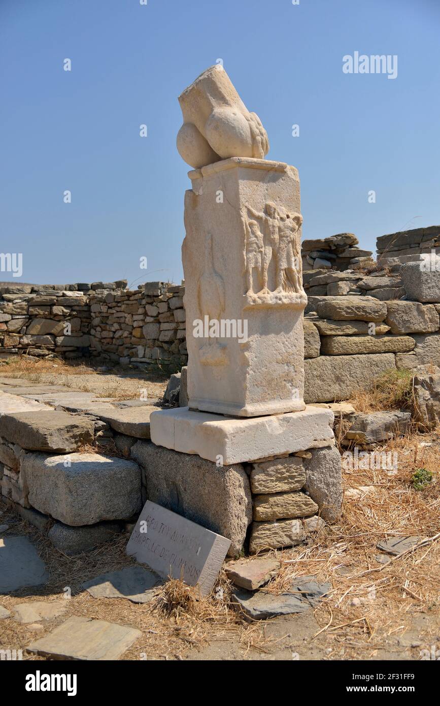 Geografia / viaggio, Grecia, ultralarge phallus immagini, il a Dioniso, il Dio della vite ricordare, , Additional-Rights-Clearance-Info-non-disponibile Foto Stock
