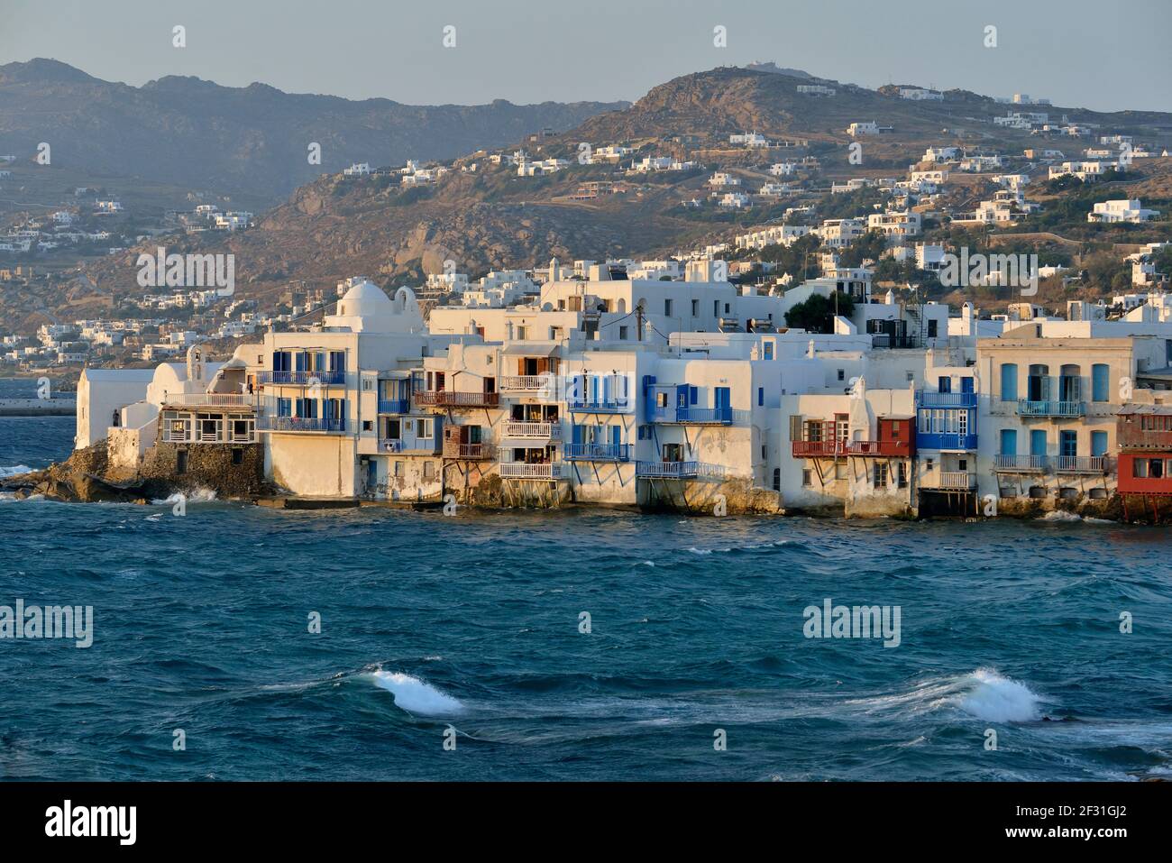 Geografia / viaggio, Grecia, ex case del capitano di Little-Venice, Chora o Mykonos-Stadt, Mykonos, diritti aggiuntivi-clearance-Info-non-disponibile Foto Stock