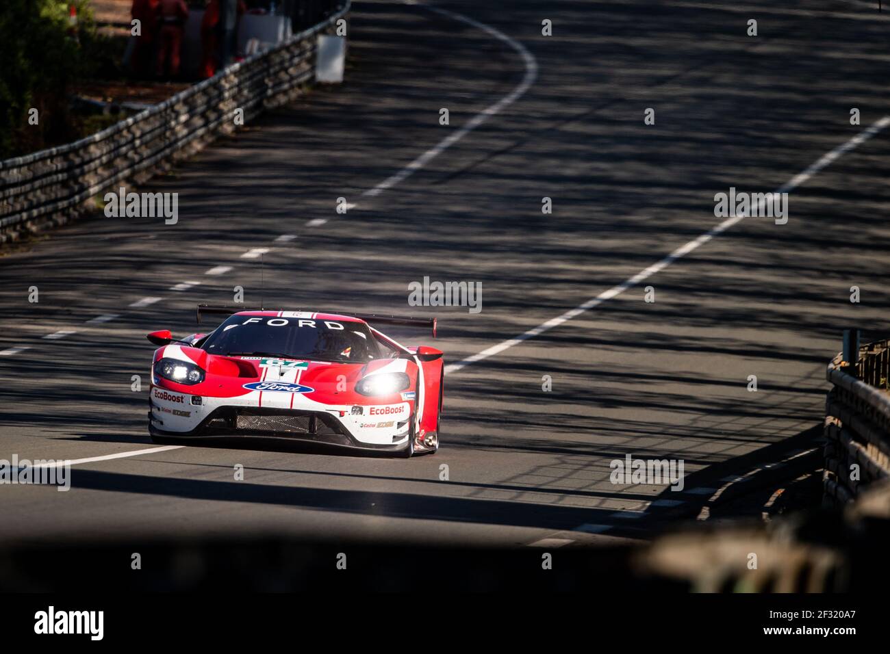 67 PRIAULX Andy (gbr), TINCKNELL Harry (gbr), BOMARITO Jonathan (USA), Ford GT team Ford chip Ganassi team UK, azione durante la 24 giornata di test 2019 ore di le Mans, il 2 giugno sul circuito di le Mans, Francia - Foto Antonin Vincent / DPPI Foto Stock