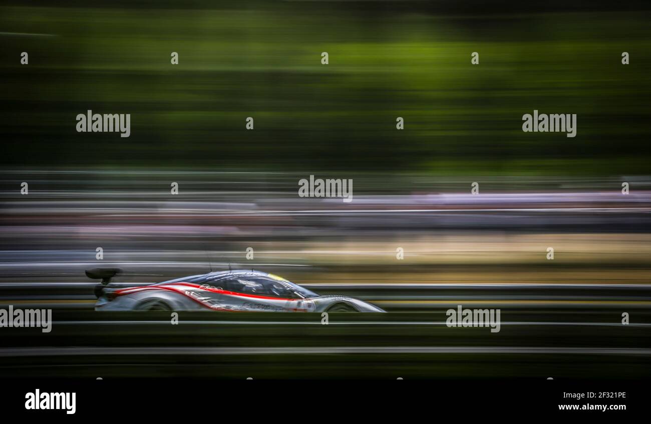 57 KIMURA Takeshi (jpn), COZZOLINO Kei Francesco (jpn), LEDOGAR come (fra), Ferrari 488 GTE Car Guy Racing, azione durante la 24 giornata di test 2019 ore di le Mans, il 2 giugno sul circuito di le Mans, Francia - Foto Francois Flamand/DPPI Foto Stock