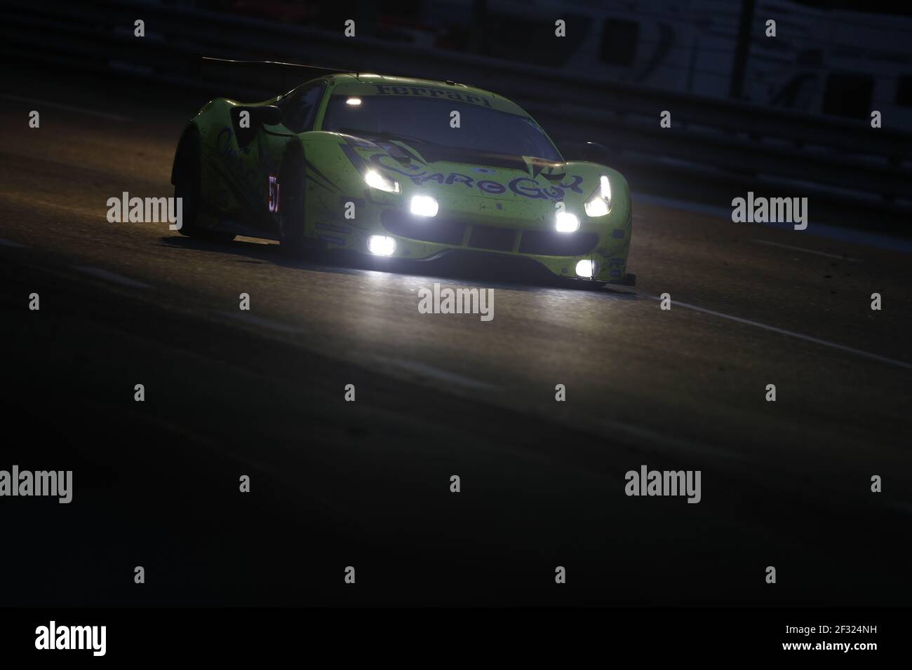 57 KIMURA Takeshi (jpn), COZZOLINO Kei Francesco (jpn), LEDOGAR come (fra), Ferrari 488 GTE Car Guy Racing, azione durante la gara 2019 di le Mans 24 ore, dal 15 al 16 giugno sul circuito di le Mans, Francia - Foto Florent Gooden/DPPI Foto Stock