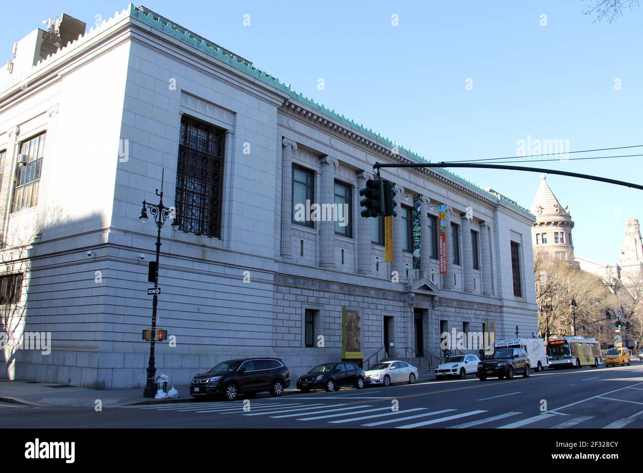 Edificio della New York Historical Society, 170 Central Park West, New York, NY, USA Foto Stock