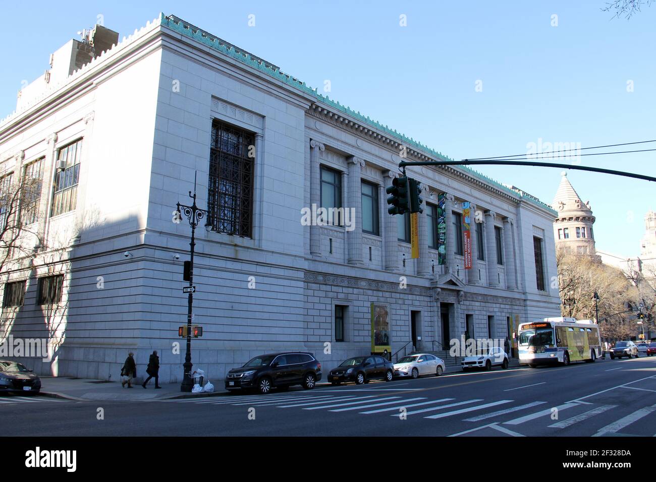 Edificio della New York Historical Society, 170 Central Park West, New York, NY, USA Foto Stock