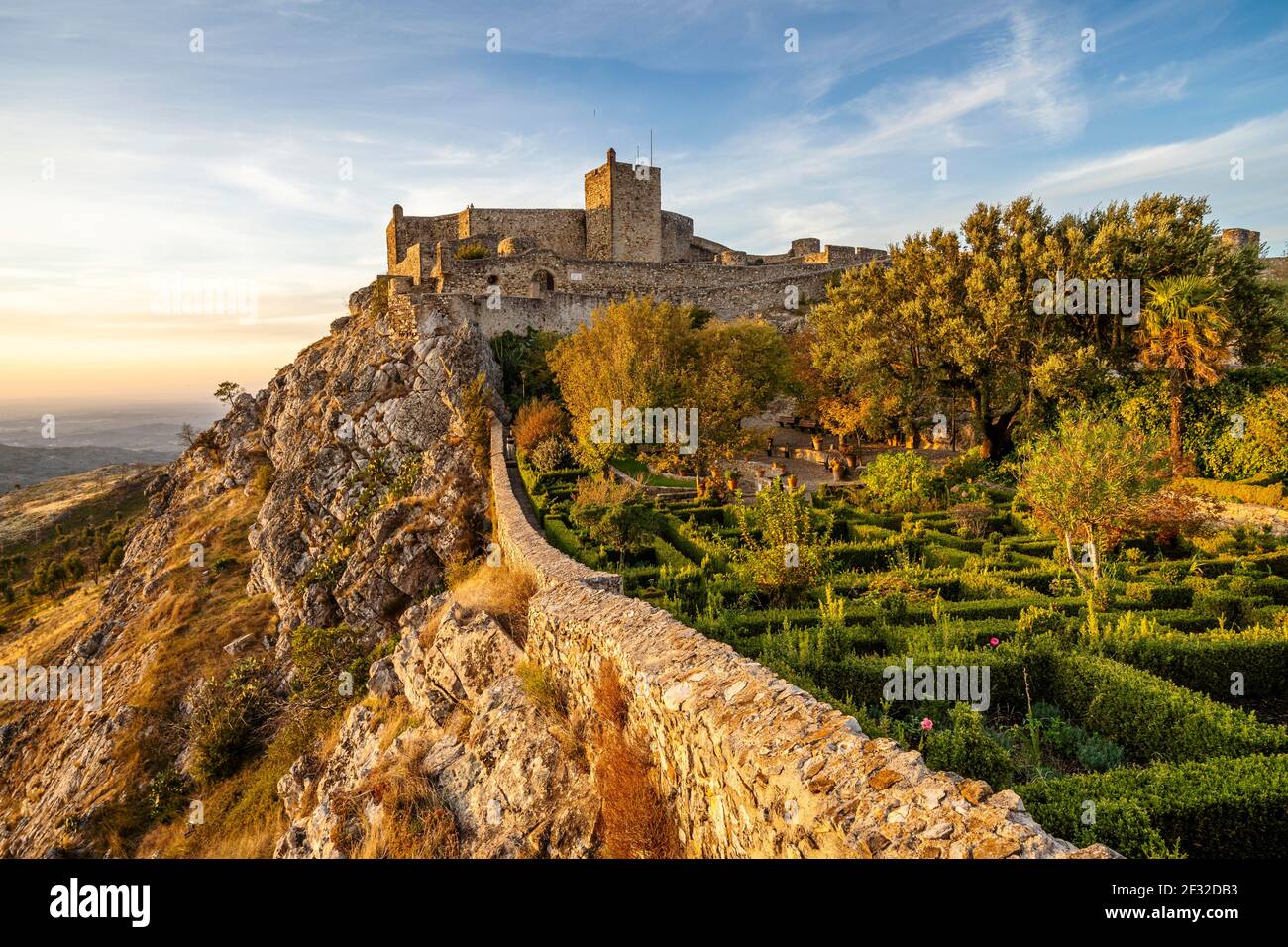 Castello medievale di Marvao, Alentejo, Portogallo Foto Stock