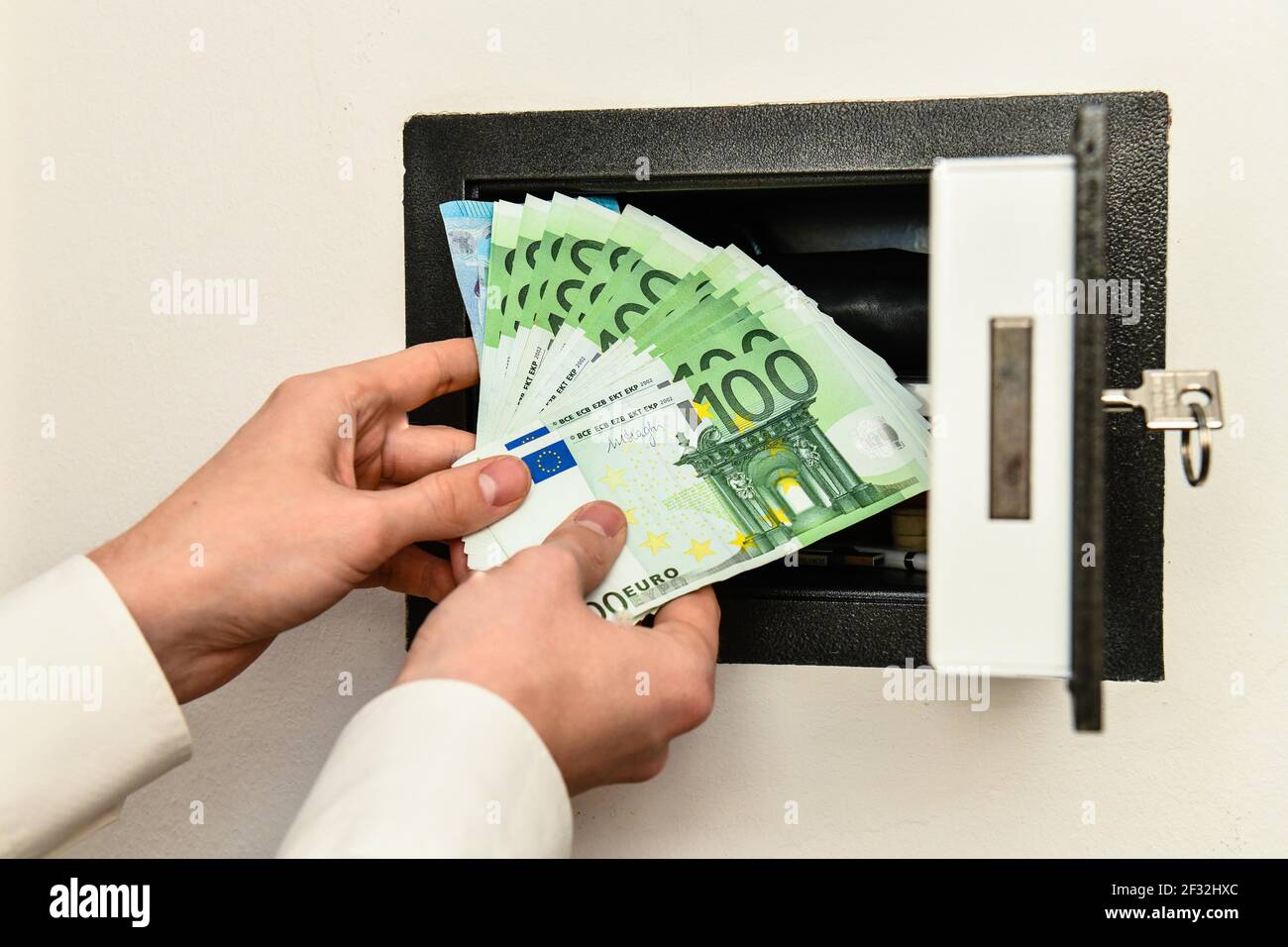 Sicuro, denaro Foto Stock