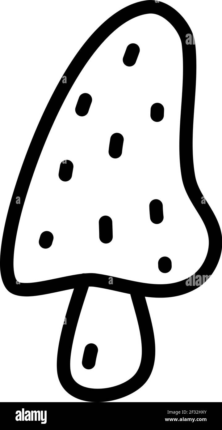 Fungo di veleno, illustrazione, vettore su sfondo bianco Illustrazione Vettoriale