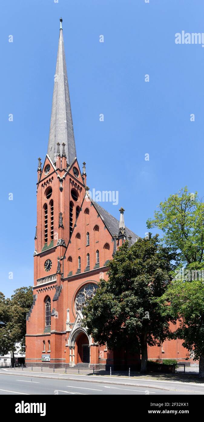 Chiesa Protestante di Cristo, Bocholt, Muensterland, Nord Reno-Westfalia, Germania Foto Stock