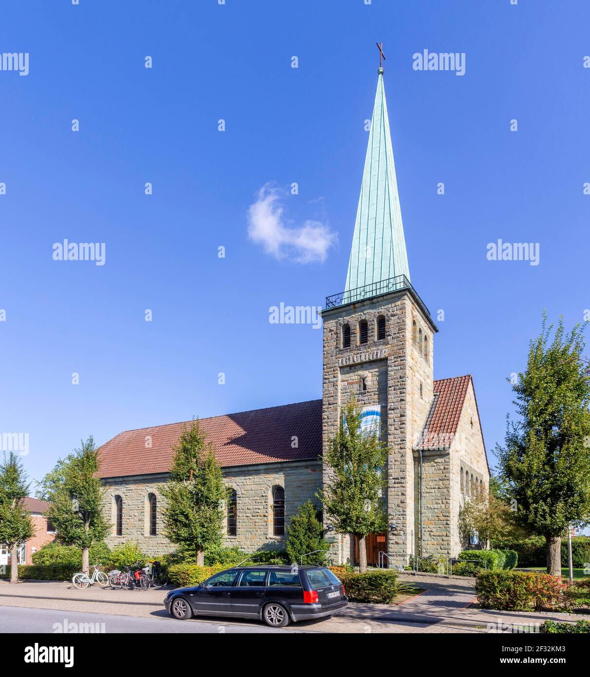 Chiesa Protestante di Cristo, Duelmen, Muensterland, Nord Reno-Westfalia, Germania Foto Stock