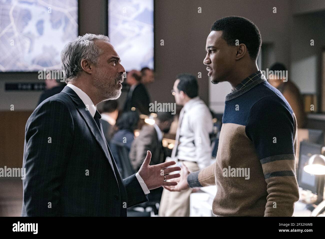 WELLIVER, USHER, SHAFT, 2019, ©KYLE KAPLAN/NETFLIX Foto Stock