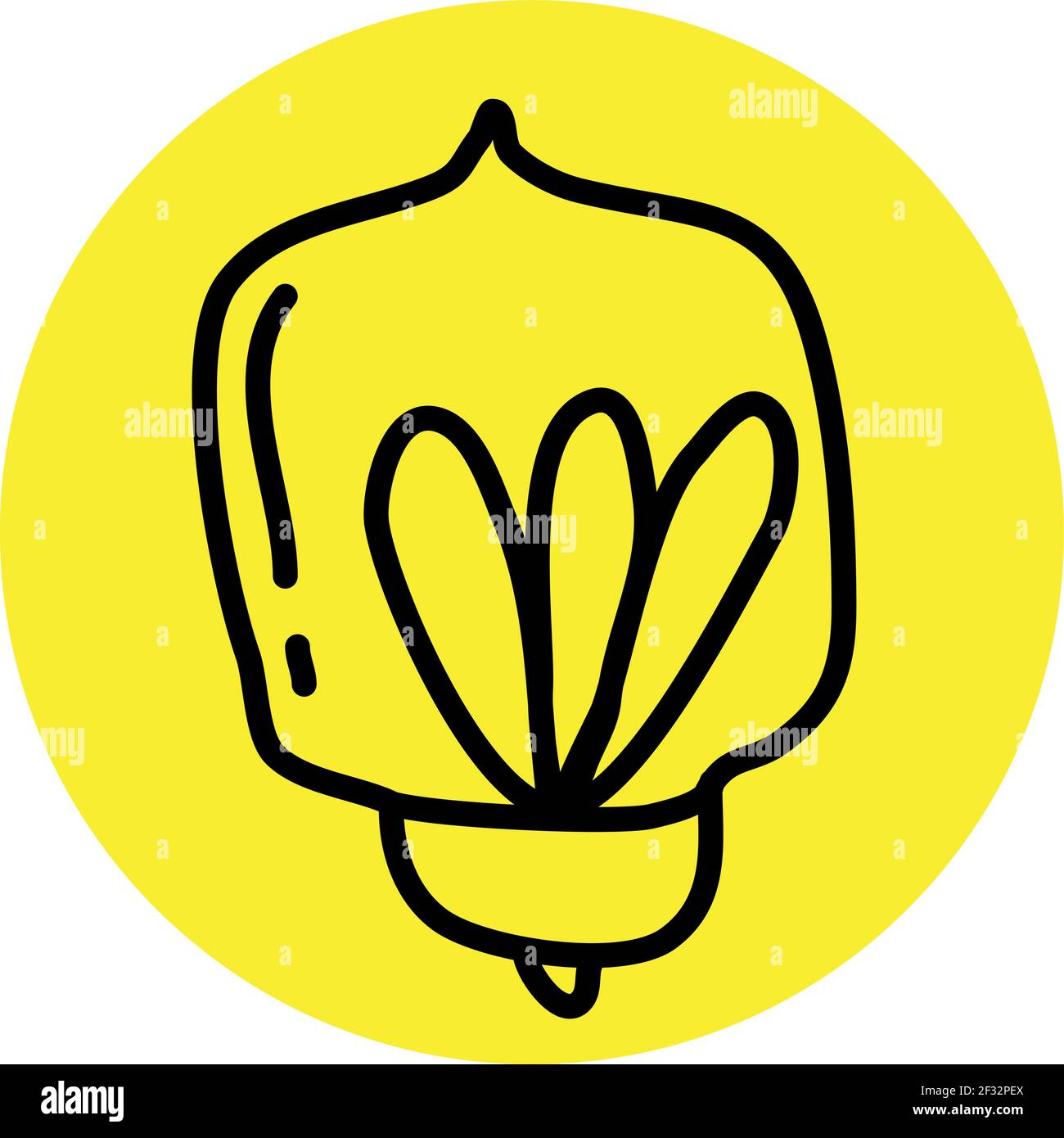 Bulbo luminoso fragile, illustrazione, vettore su sfondo bianco Illustrazione Vettoriale