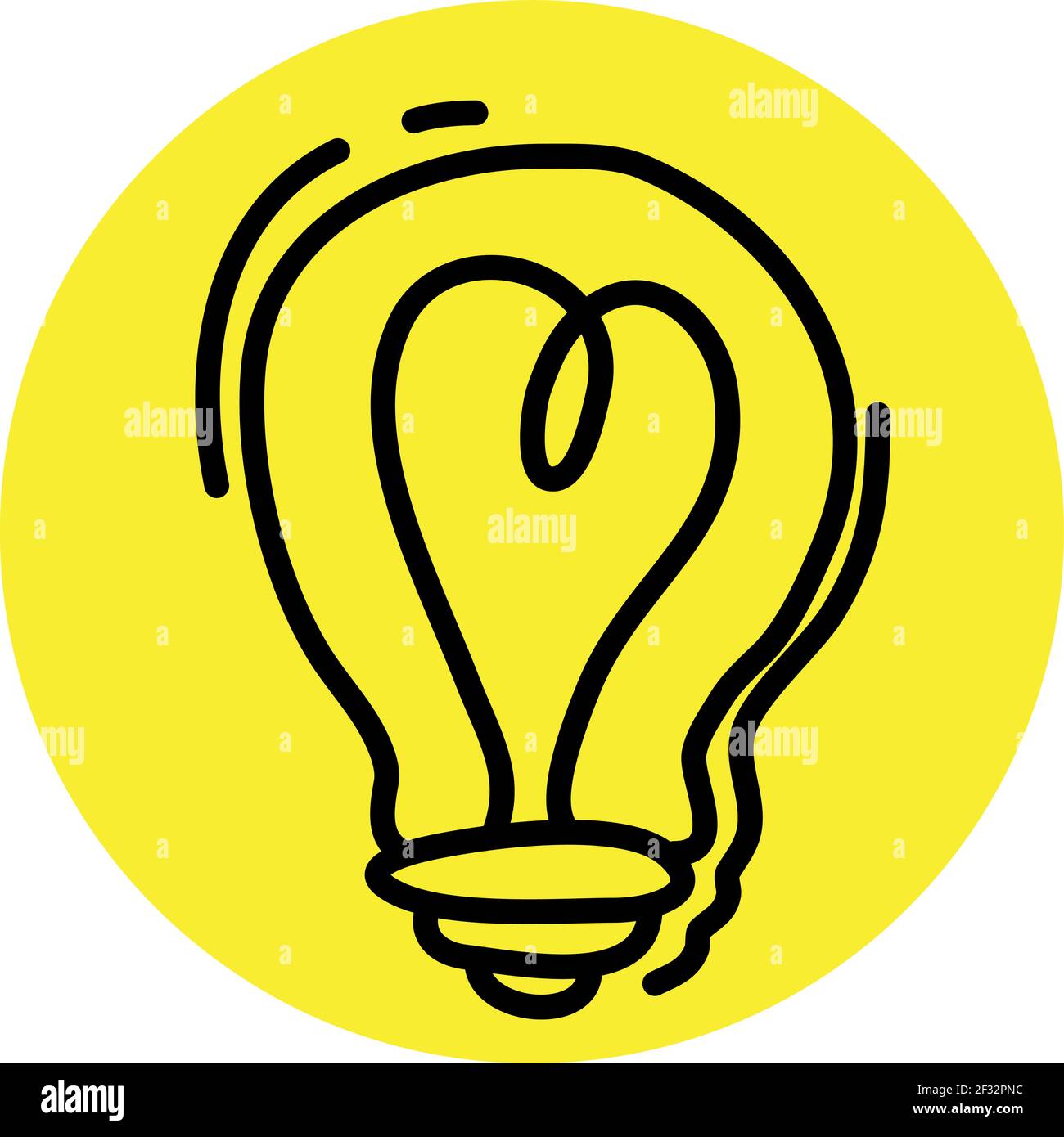 Lampadina incandescente, illustrazione, vettore su sfondo bianco Illustrazione Vettoriale