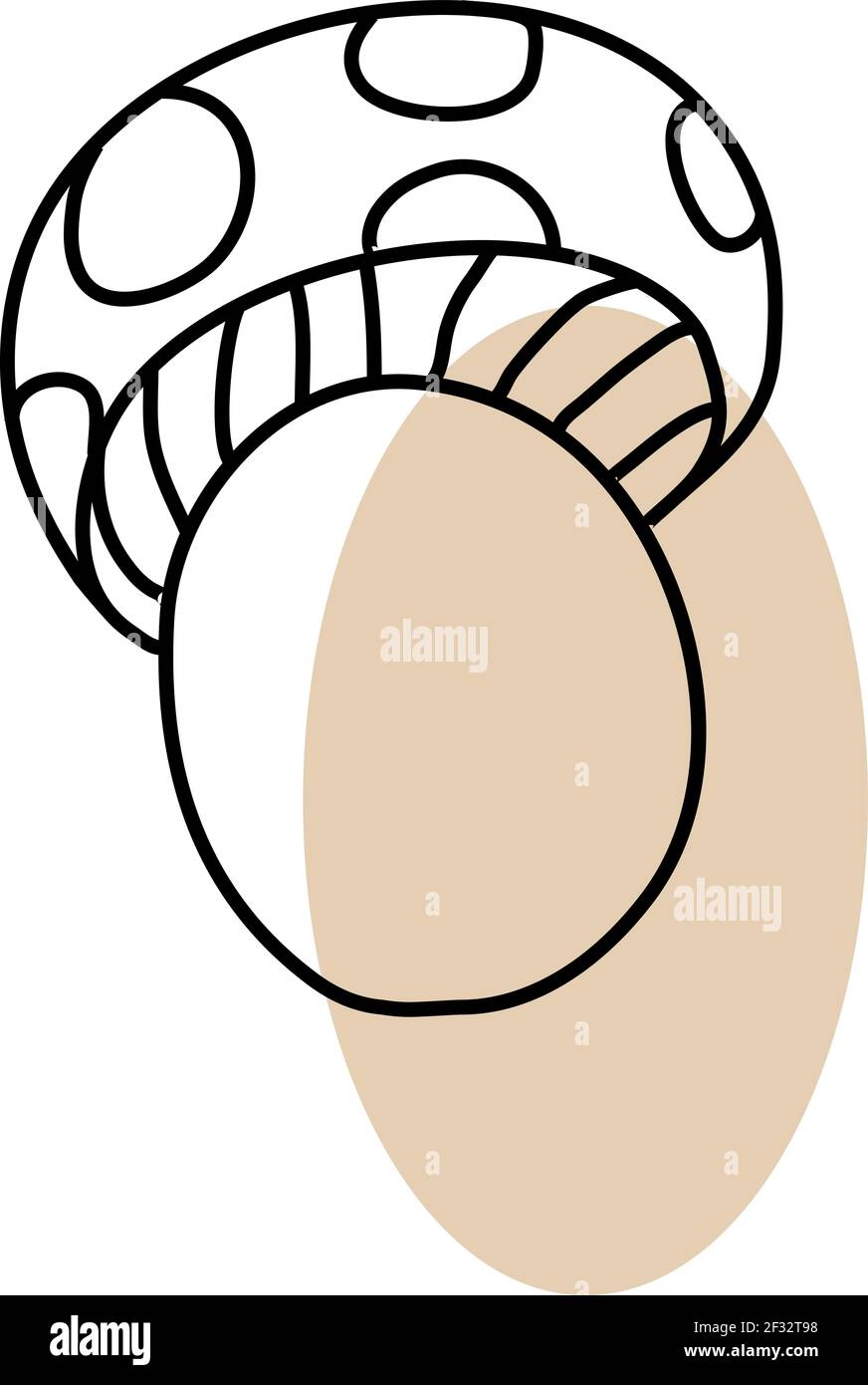 Fungo di faggio, illustrazione, vettore su sfondo bianco Illustrazione Vettoriale