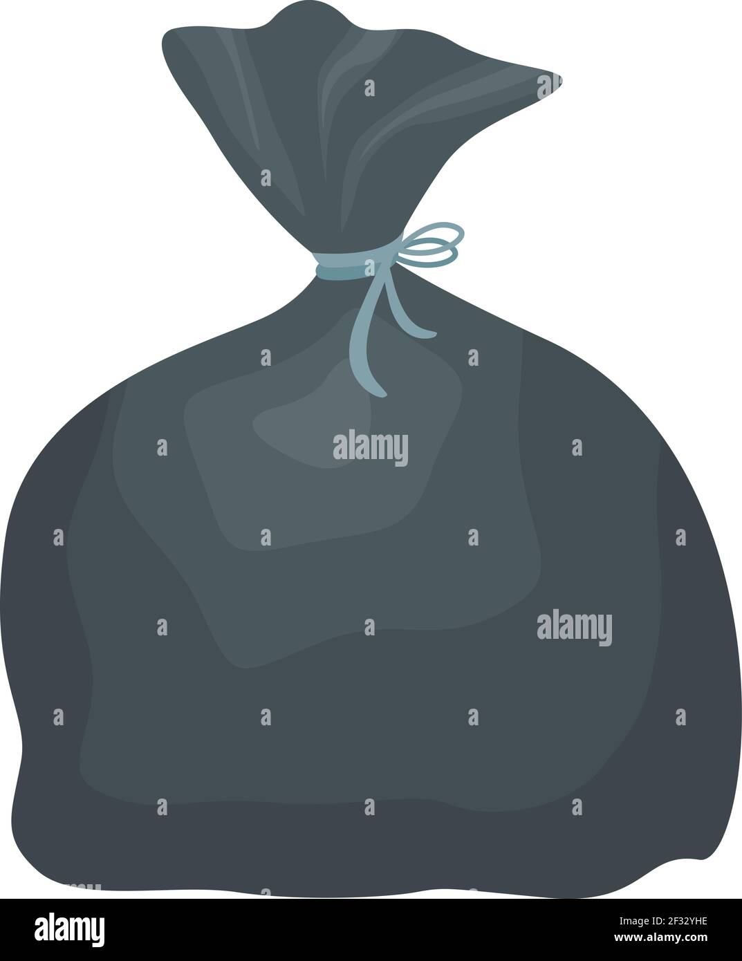 Sacco per rifiuti, illustrazione, vettore su sfondo bianco. Illustrazione Vettoriale