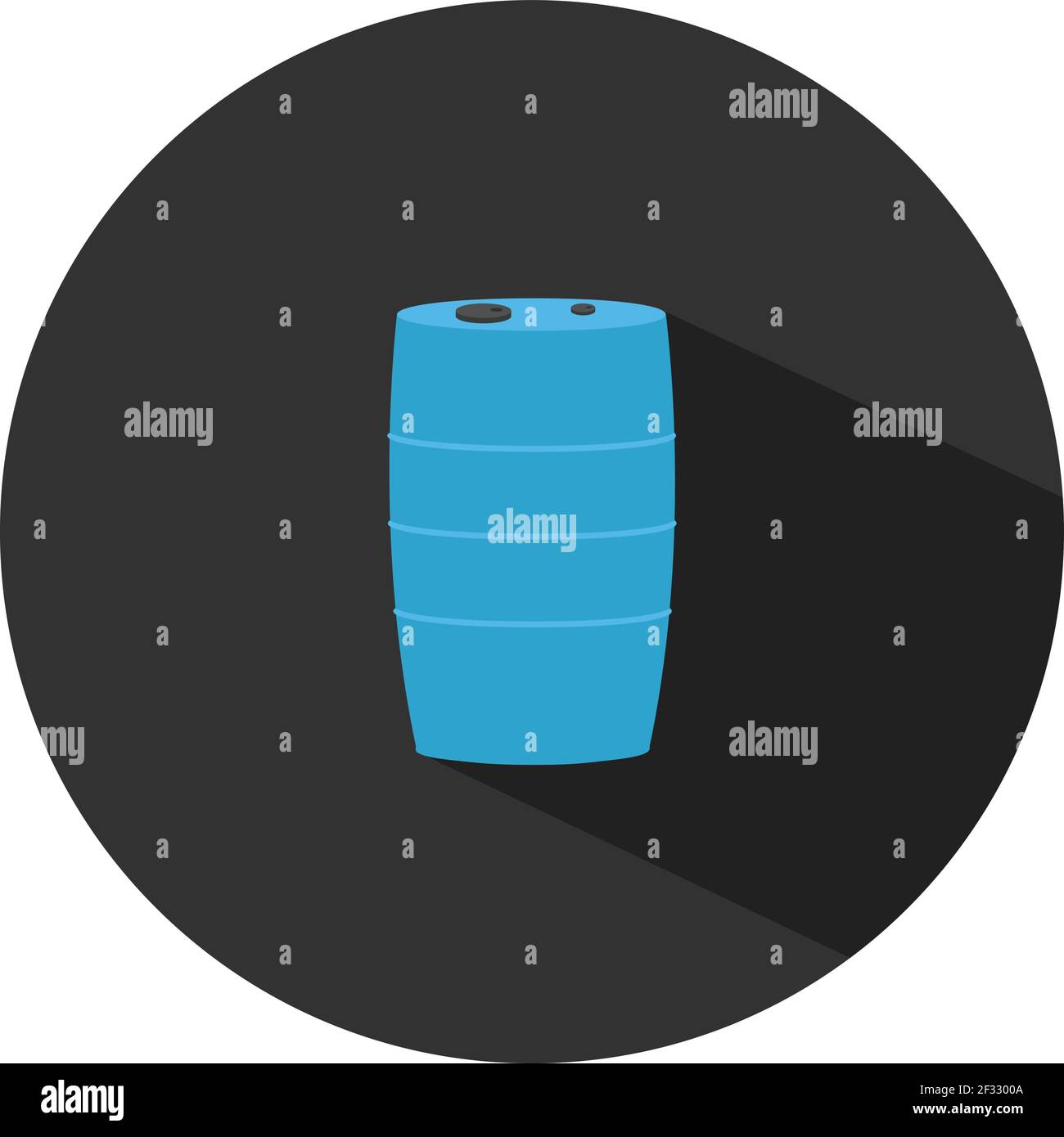 Contenitore blu, illustrazione, vettore su sfondo bianco. Illustrazione Vettoriale