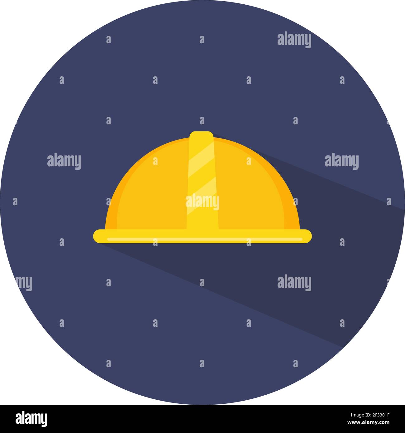 Casco da lavoro, illustrazione, vettore su sfondo bianco. Illustrazione Vettoriale