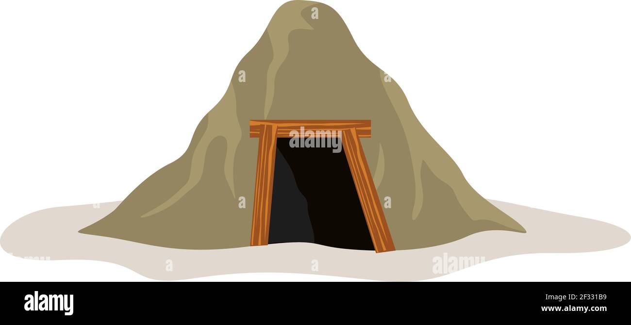 Tenda militare, illustrazione, vettore su sfondo bianco. Illustrazione Vettoriale