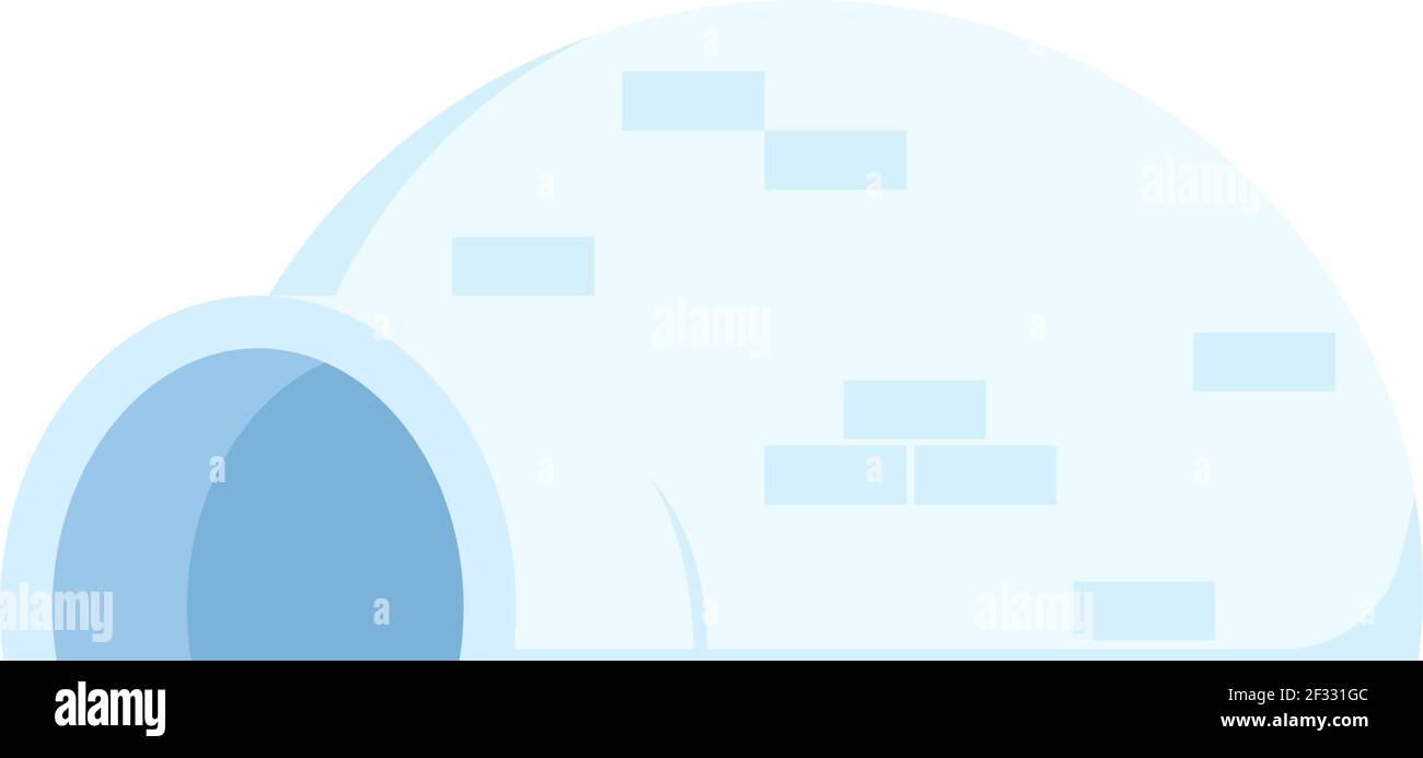 Iglu, illustrazione, vettore su sfondo bianco. Illustrazione Vettoriale