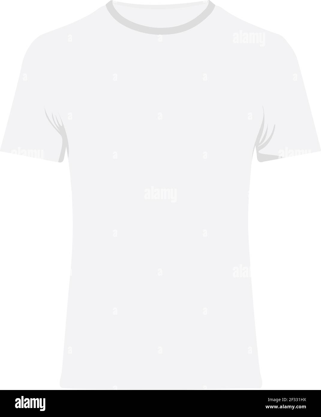 Una camicia bianca, illustrazione vettore su sfondo bianco. Illustrazione Vettoriale