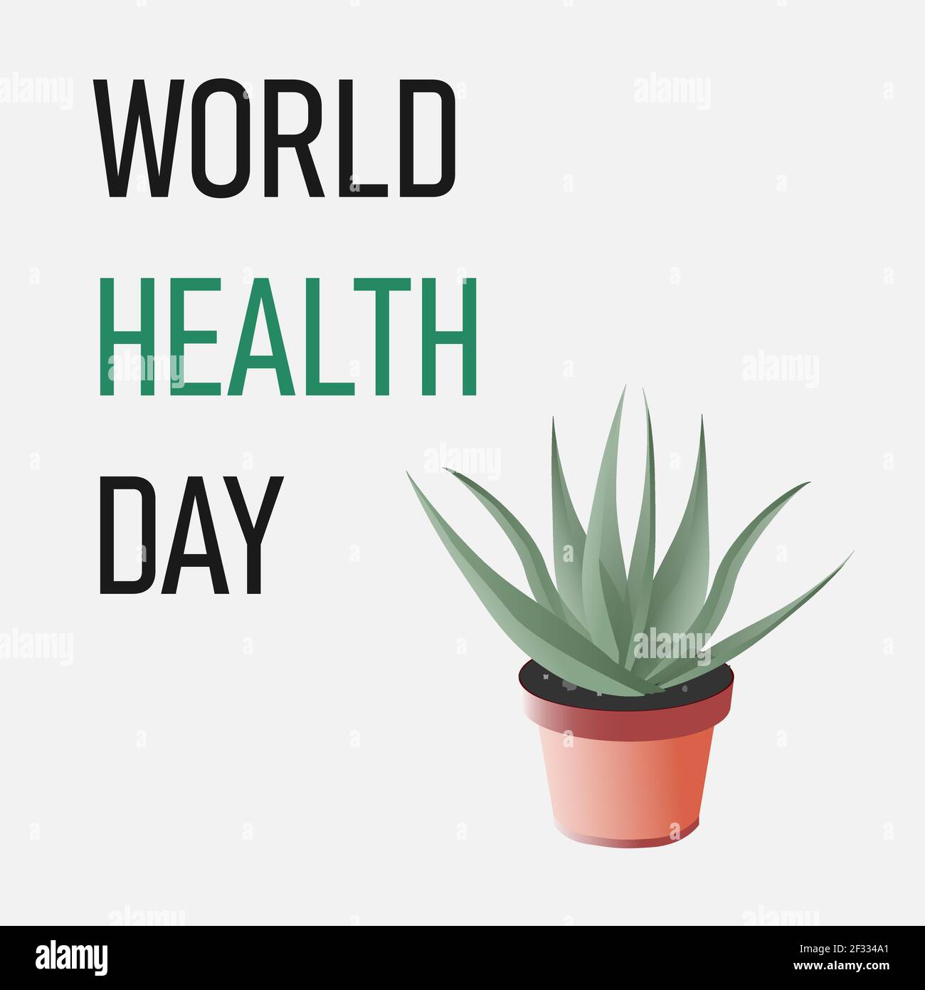 Concetto di banner giornata mondiale della salute. Illustrazione Vettoriale