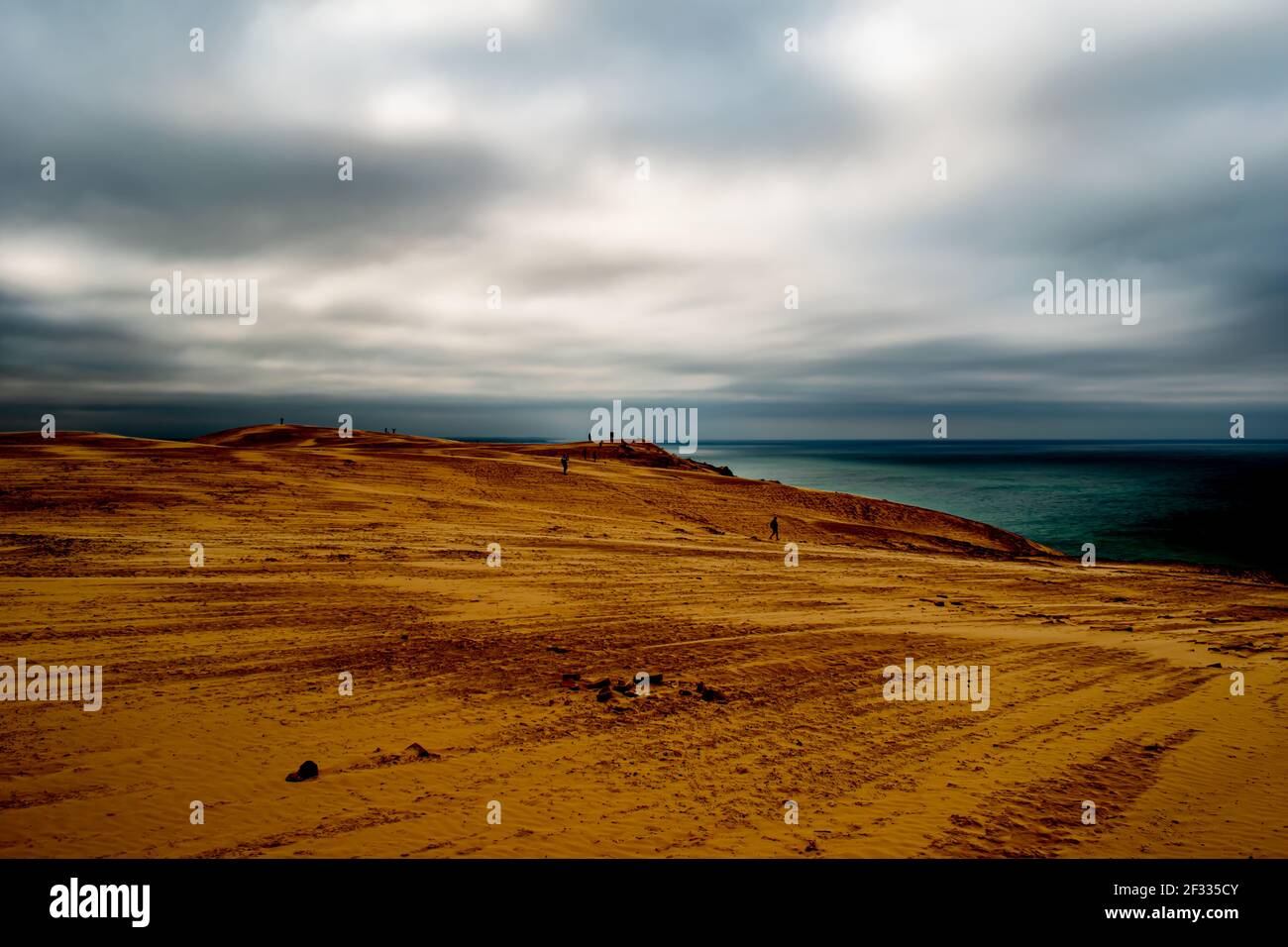 Costa di sabbia di Rubjerg Knude, Danimarca, costa del Mare del Nord Foto Stock