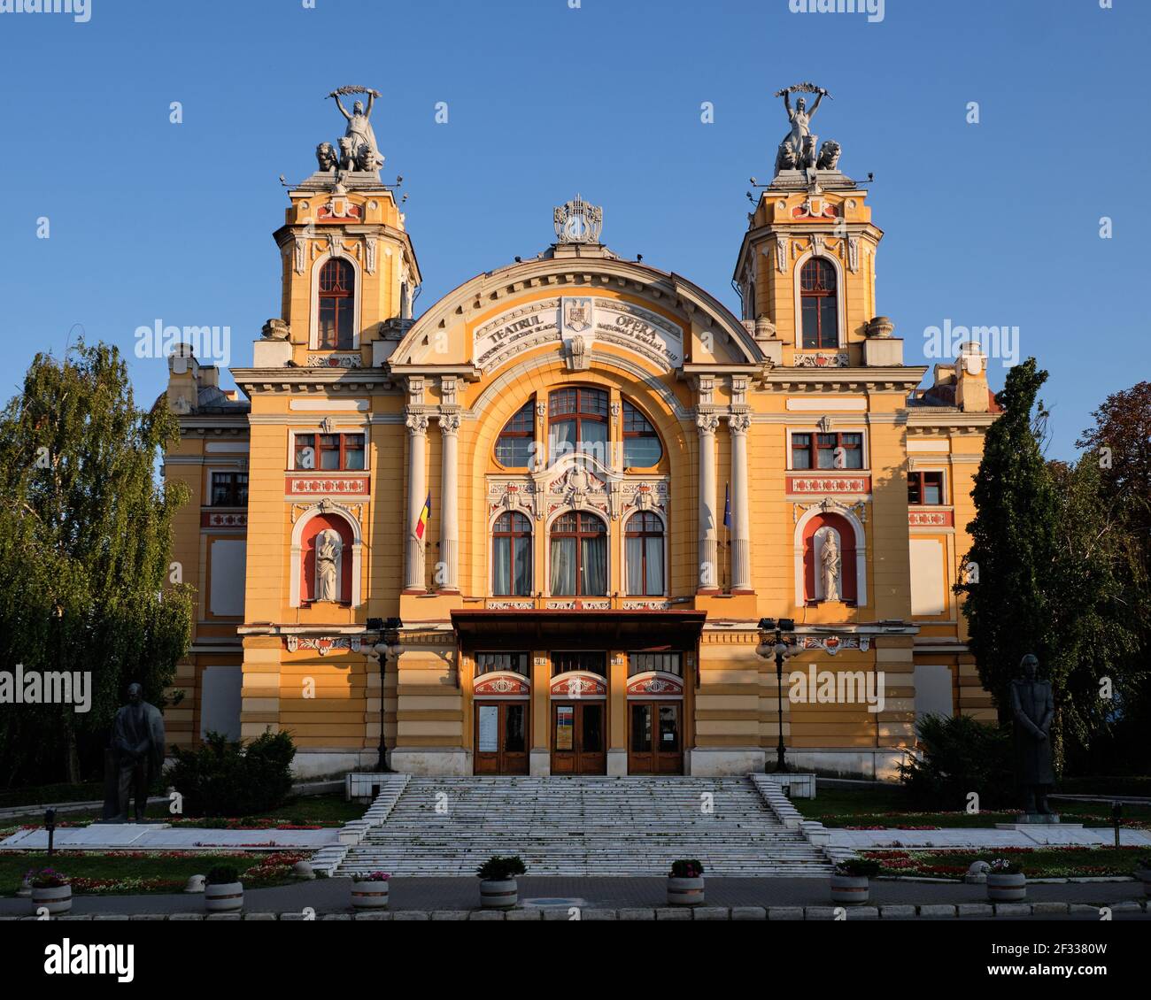 Opera Nazionale Rumena, edificio Cluj-Napoca, in architettura neo-barocca Foto Stock