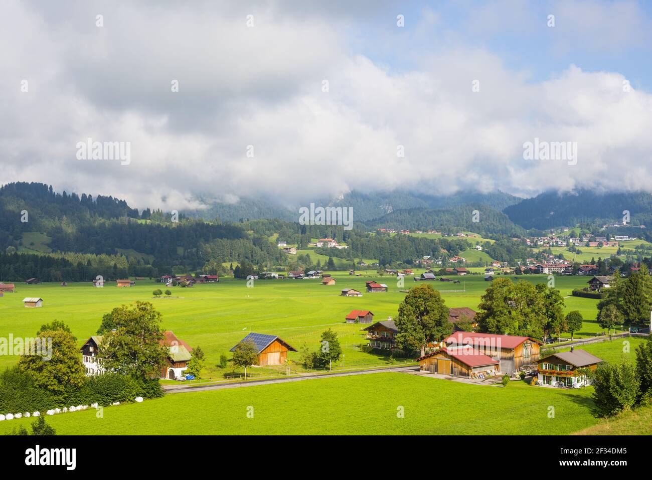 Geografia / viaggio, Germania, Baviera, Loretto Wiesen, terre comuni a sud di Oberstdorf, Allgaeu superiore, Freedom-of-Panorama Foto Stock