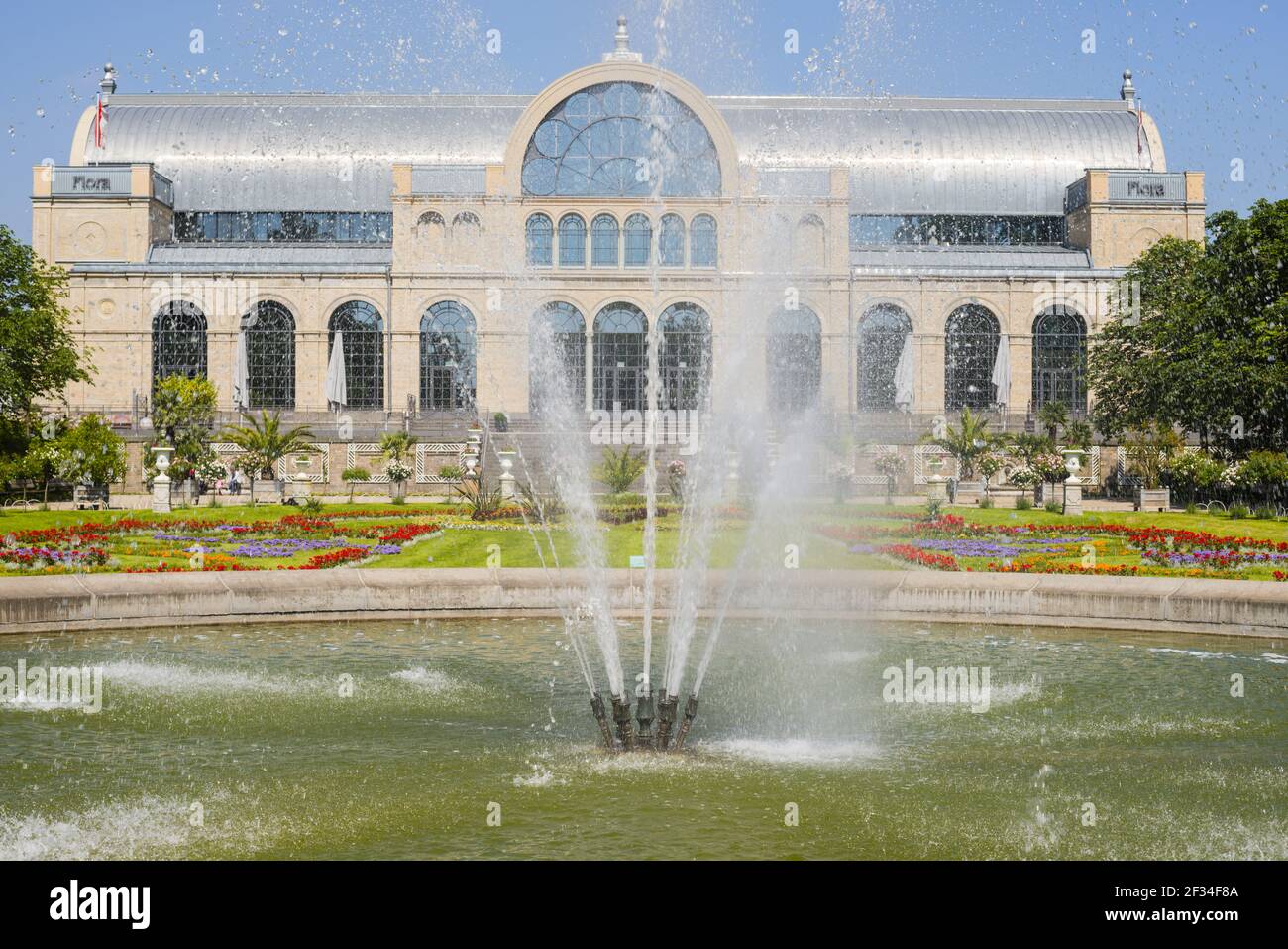 Geografia / viaggio, Germania, Renania Settentrionale-Vestfalia, giardino botanico, sala festival della flora, Cologn, libertà di Panorama Foto Stock