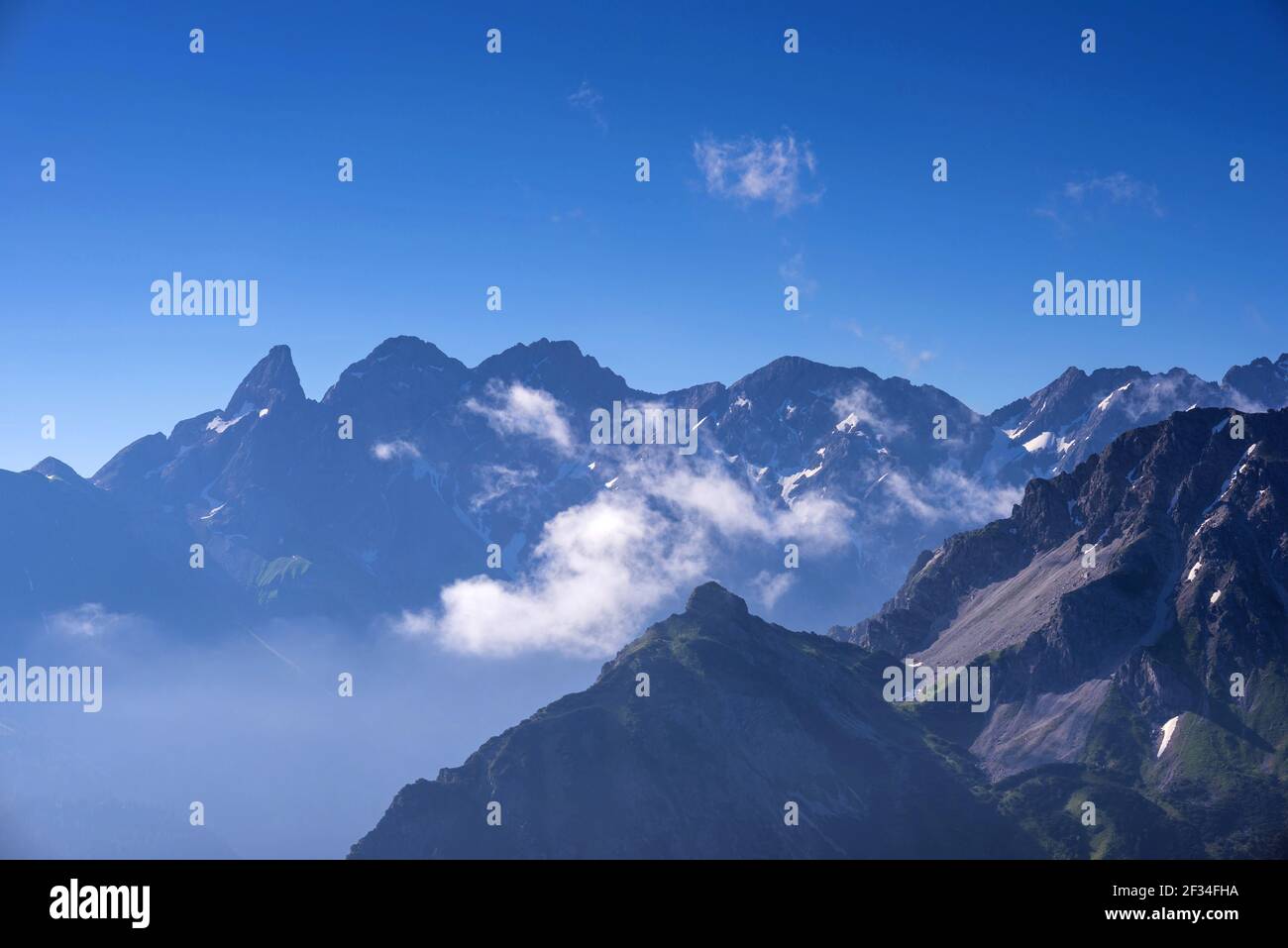 Geografia / viaggio, Germania, Baviera, cresta principale delle Alpi Allgaeu, Allgae, Freedom-of-Panorama Foto Stock