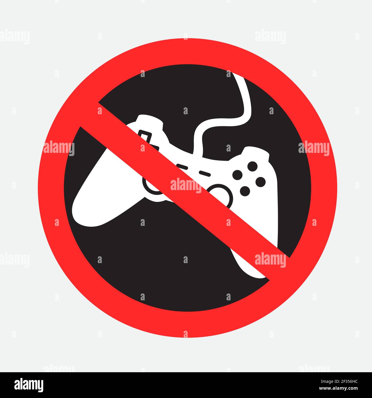 ban per giocare ai giochi per computer Illustrazione Vettoriale