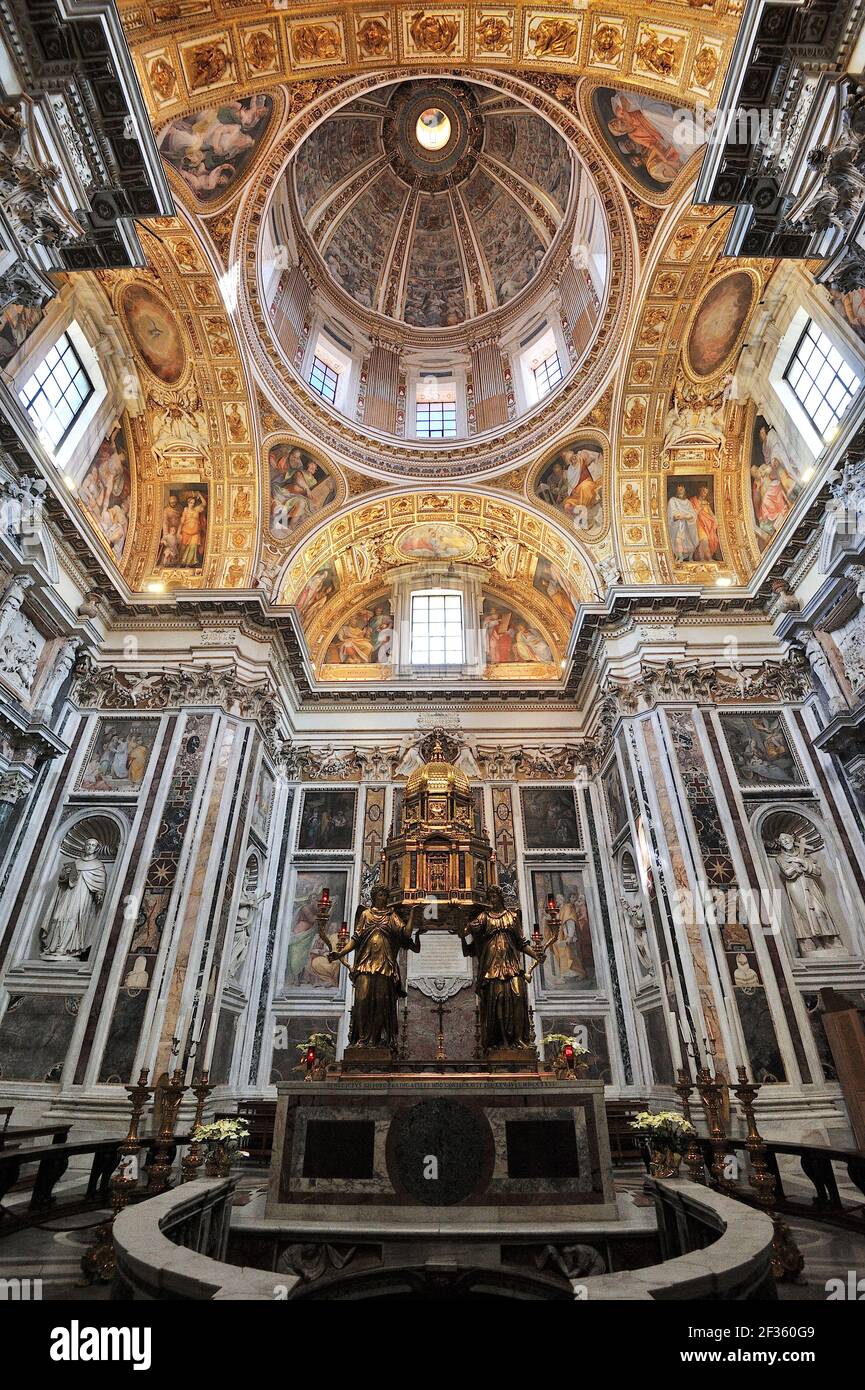 Italia, Roma, basilica di Santa Maria maggiore, Cappella Sistina, cappella del XVI secolo Foto Stock