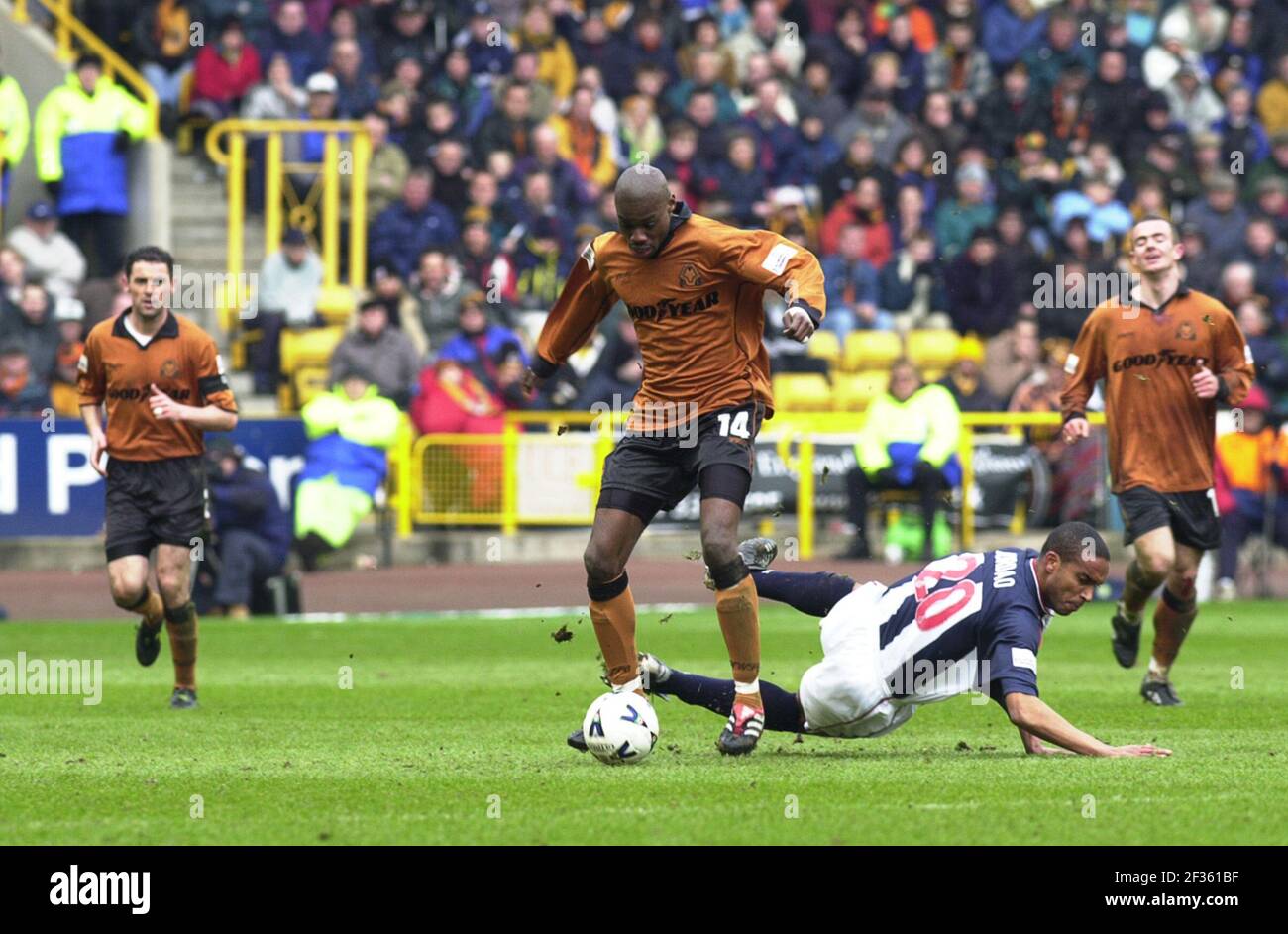 Wolverhampton Wanderers / West Bromwich Albion. 26/02/2000 George Ndah Foto Stock