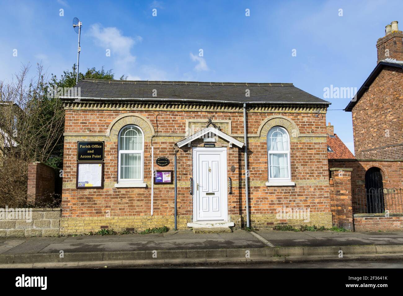 Millennium Hall Cherry Willingham ufficio del consiglio parrocchiale ex cappella metodista 1836 - 1998 Foto Stock