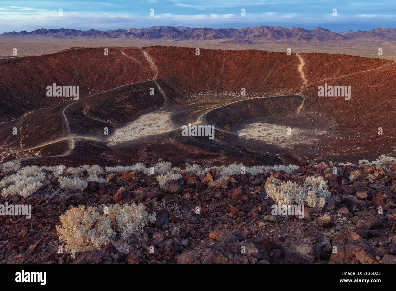 Il Cratere di Amboy in California. Foto Stock