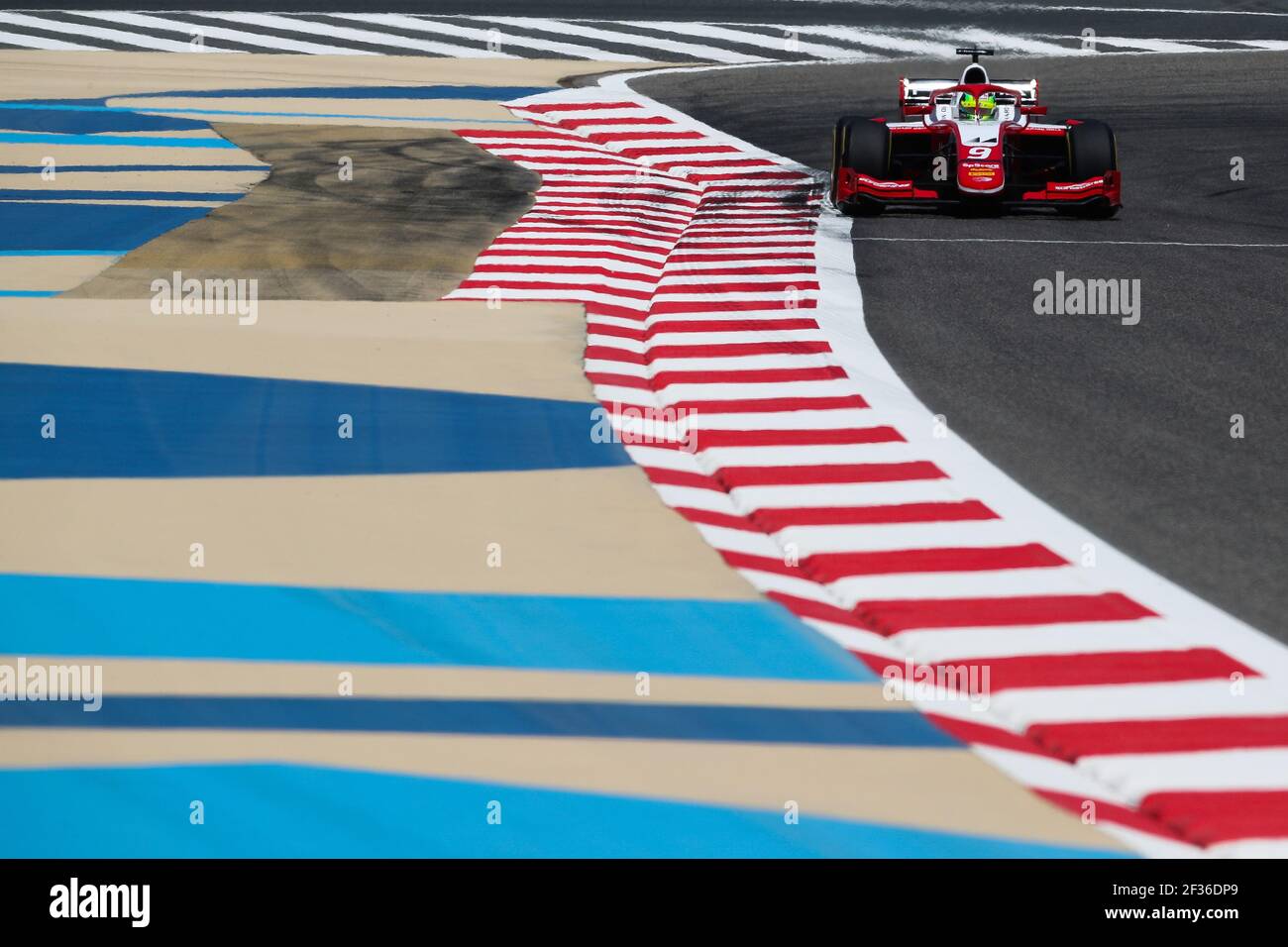 Mick Schumacher (Ger), Prema Racing, azione durante il campionato FIA Formula 2 2019, Bahrain a Sakhir dal 29 al 31 marzo - Foto DPPI Foto Stock